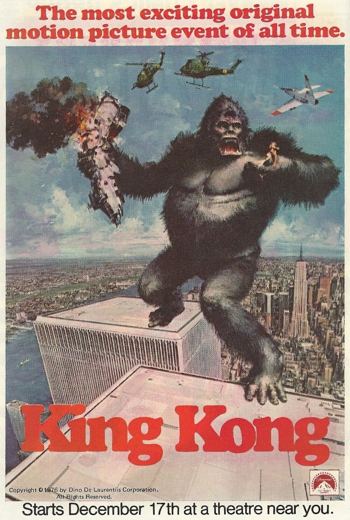 Nowadays we're never able to watch the 1976 remake of King Kong should we