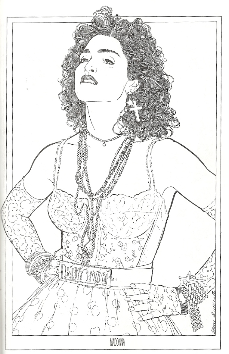 madonna coloring pages - photo #2